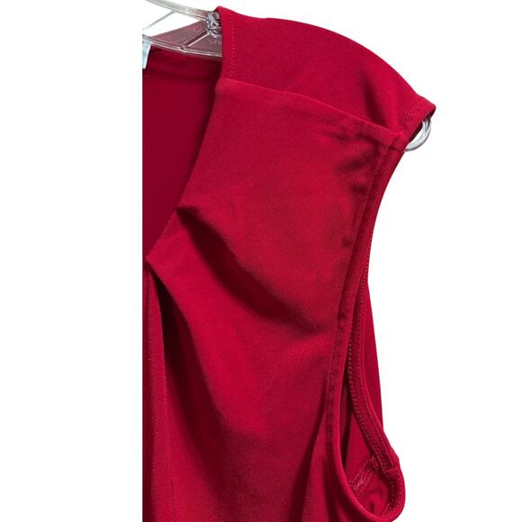 Jones Studio Size Large Red Tank Top Blouse - Picture 4 of 7